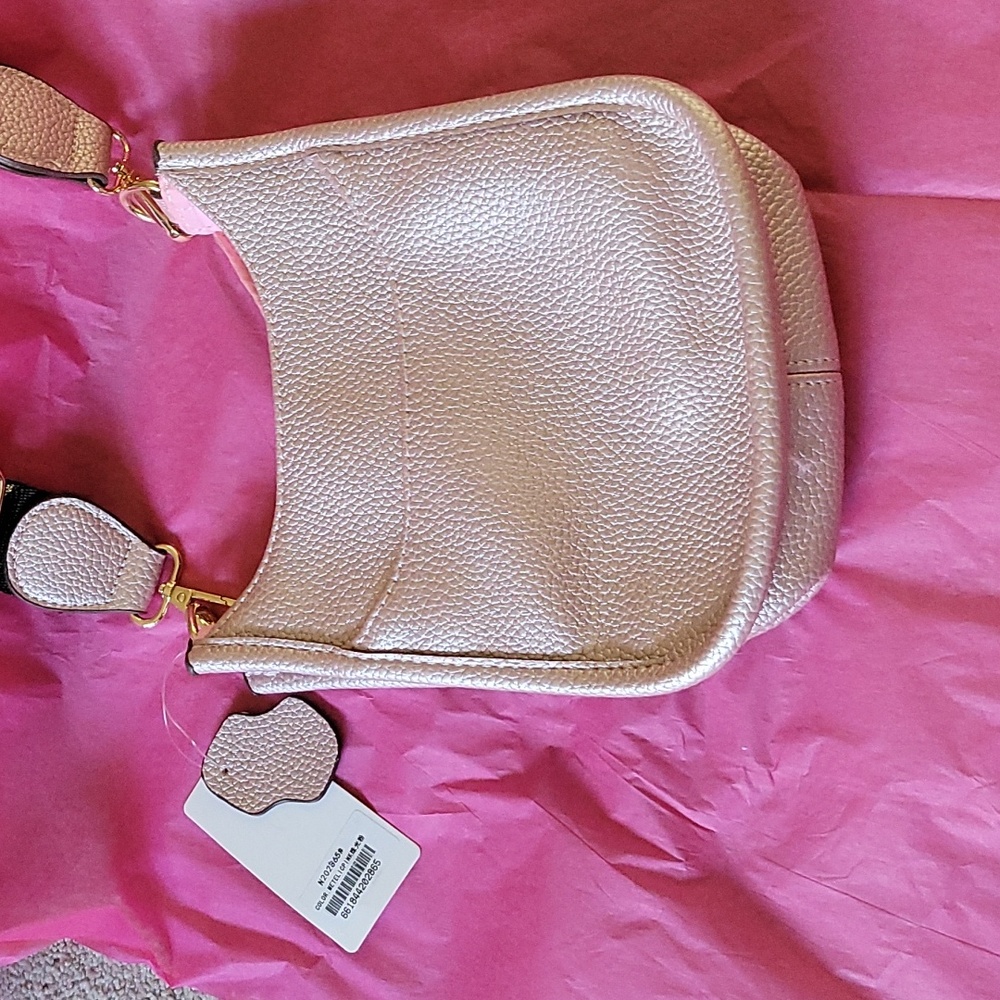 Metallic Pink Small Crossbody Bag